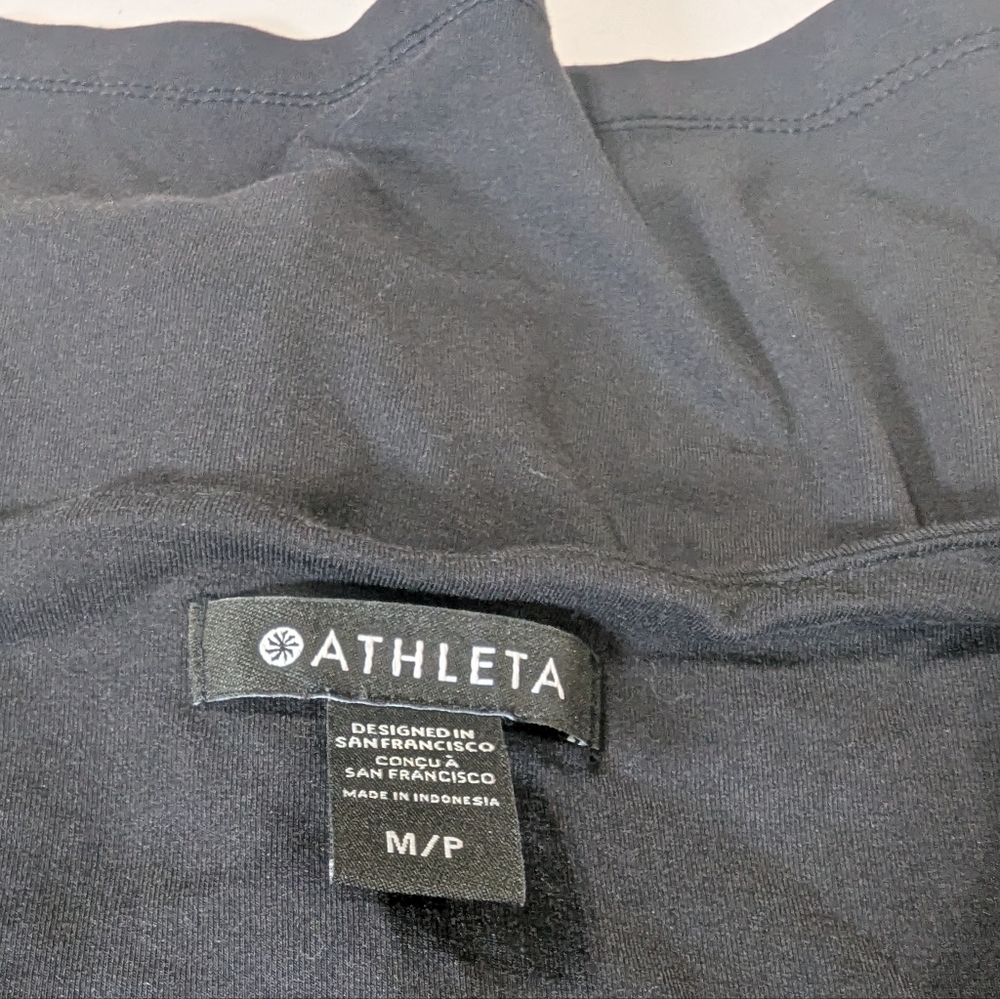 Athleta Santorini Thera Black Sleeveless Dress Size Medium - Picture 3 of 5